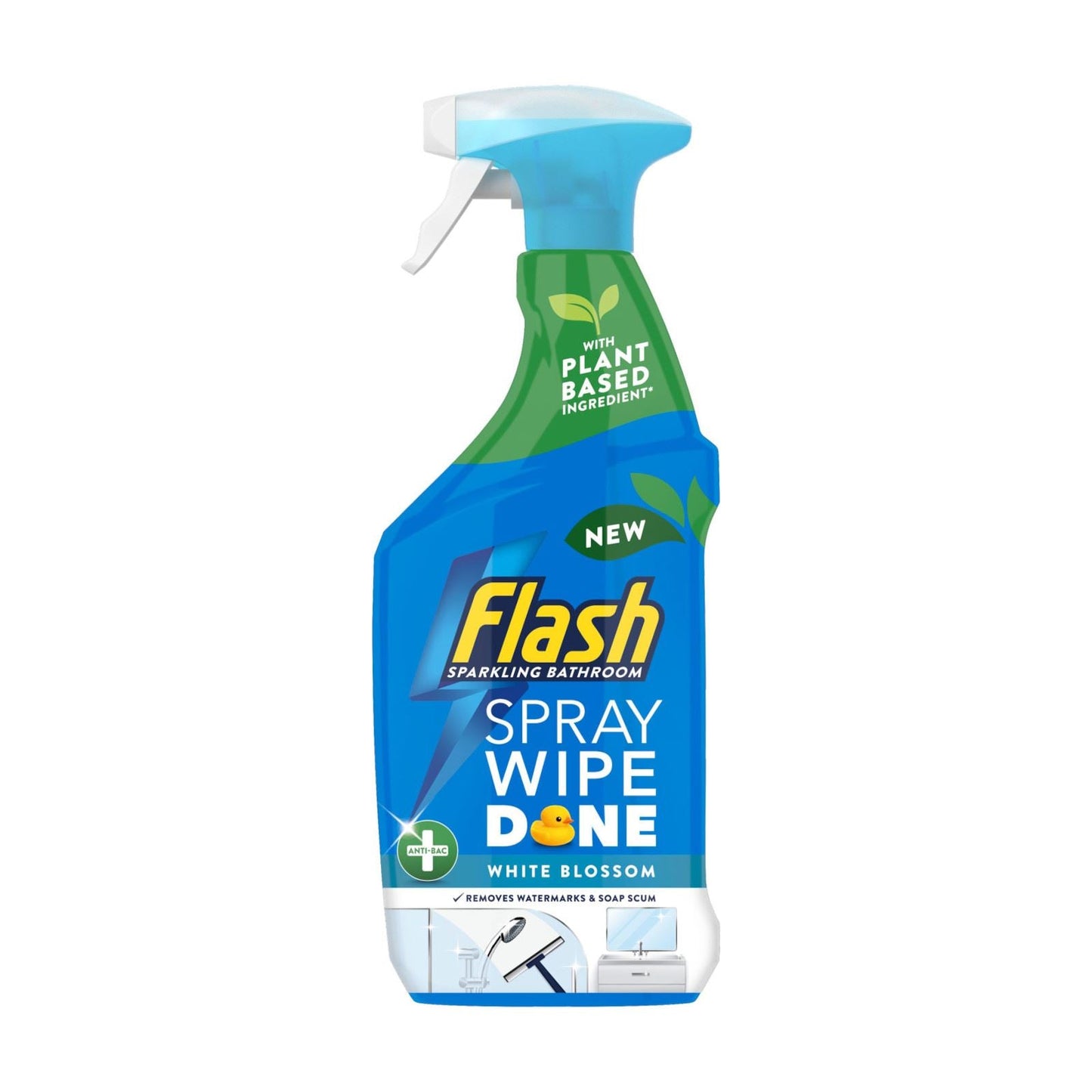 Flash Spray Wipe Done Anti Bacterial Blossom Bathroom 800 ml