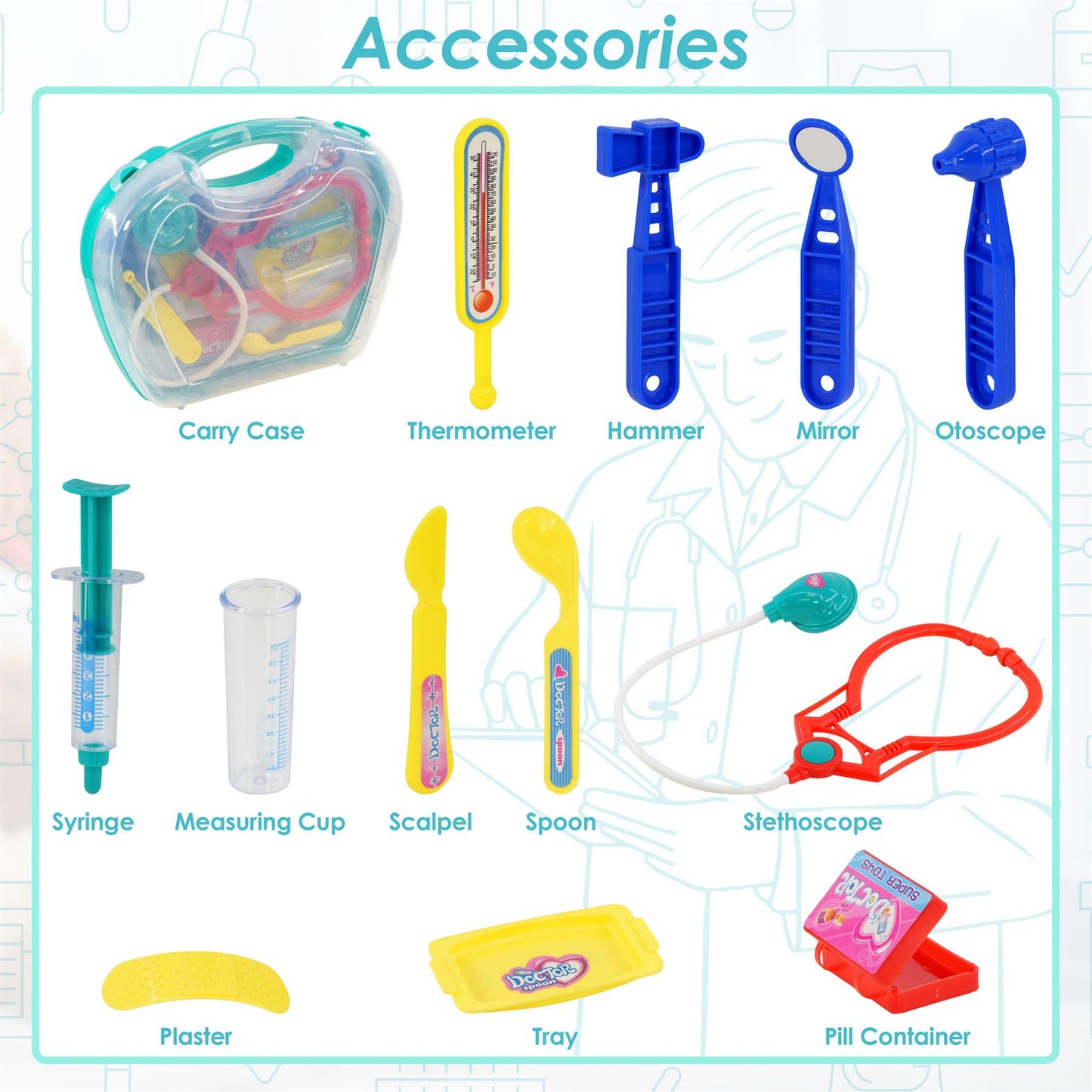 Kids Doctors Set with Carry Case