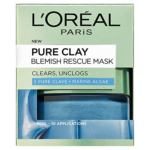 L'Oreal Pure Clay Blue Blemish Mask - 50ml