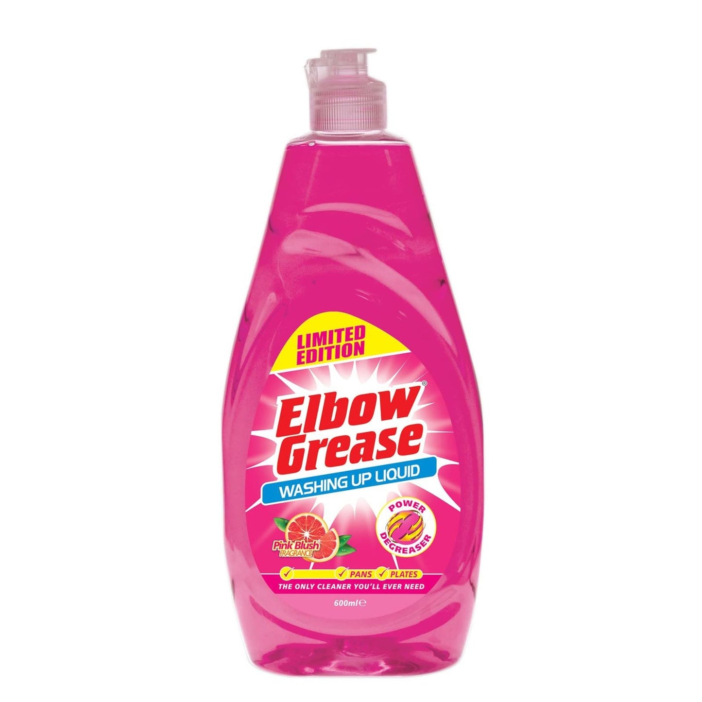 Elbow Grease Washing Up Liquid, Pink Blush 600ml