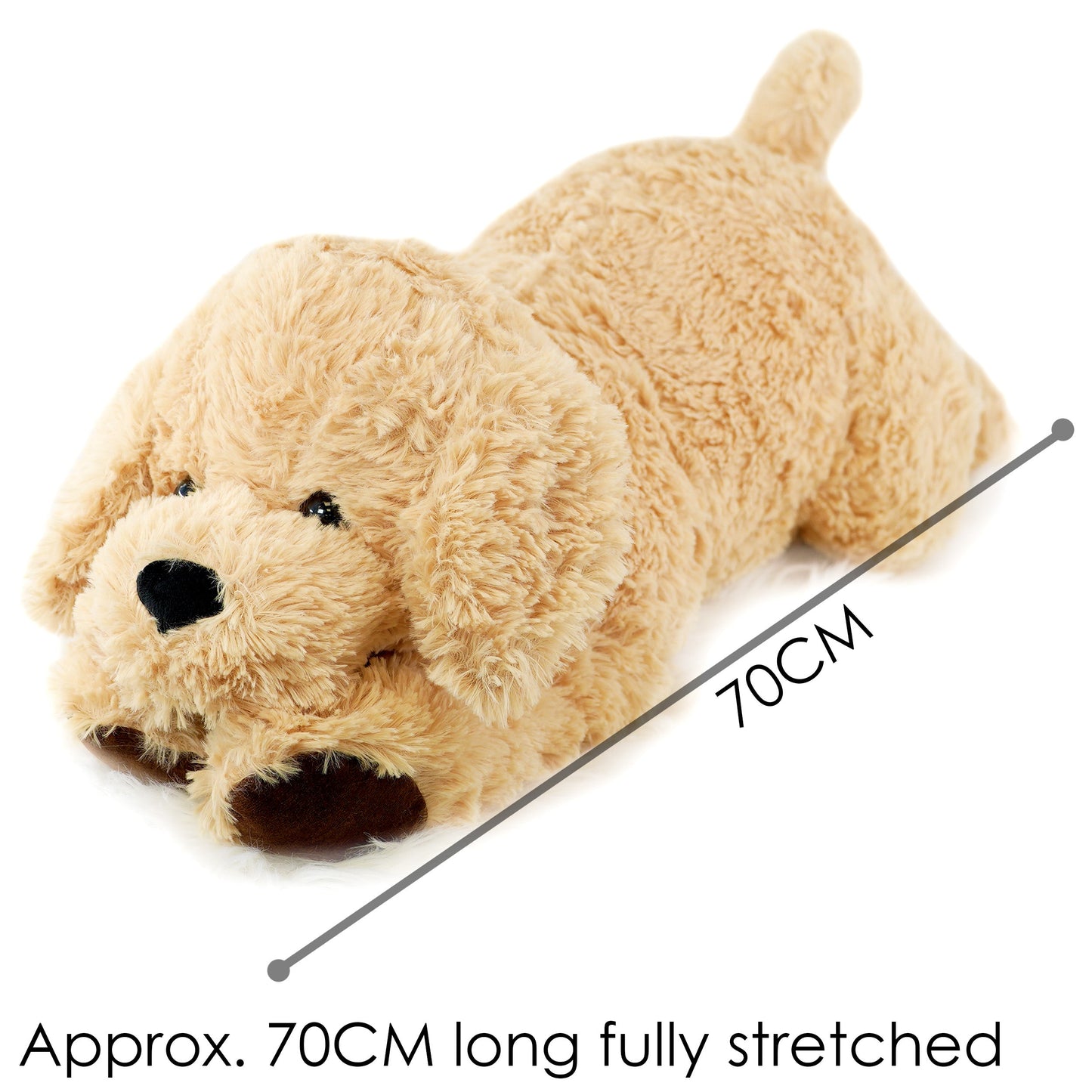 Giant Plush Lying Dog Soft Toy, 28 Inch