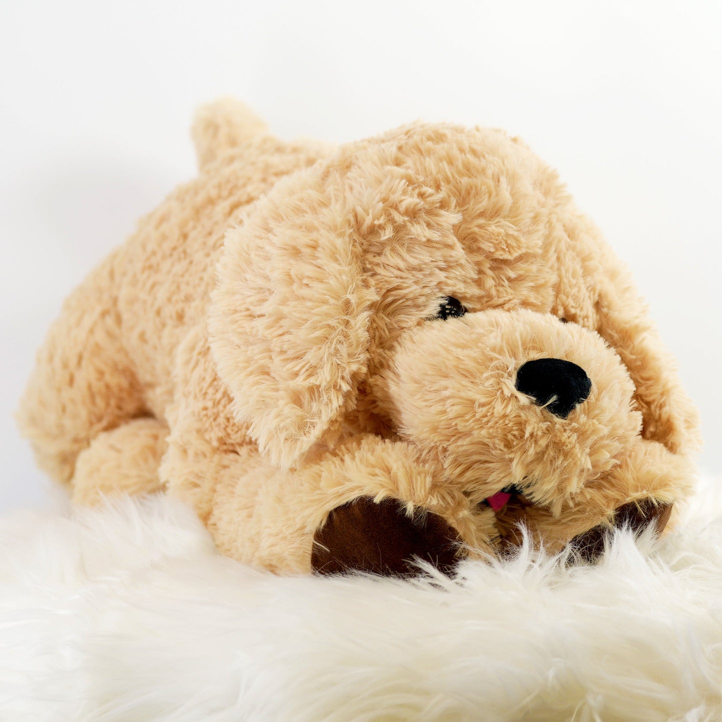 Giant Plush Lying Dog Soft Toy, 28 Inch