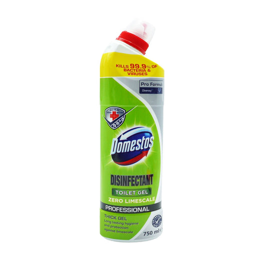 Domestos Toilet Gel Disinfectant Zero Limescale 750 ml