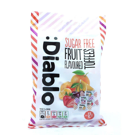 Diablo Fruit Toffee Sweets 75g (Box of 16)