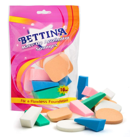 Bettina Make-Up Applicator Sponges - 16 Piece Pack