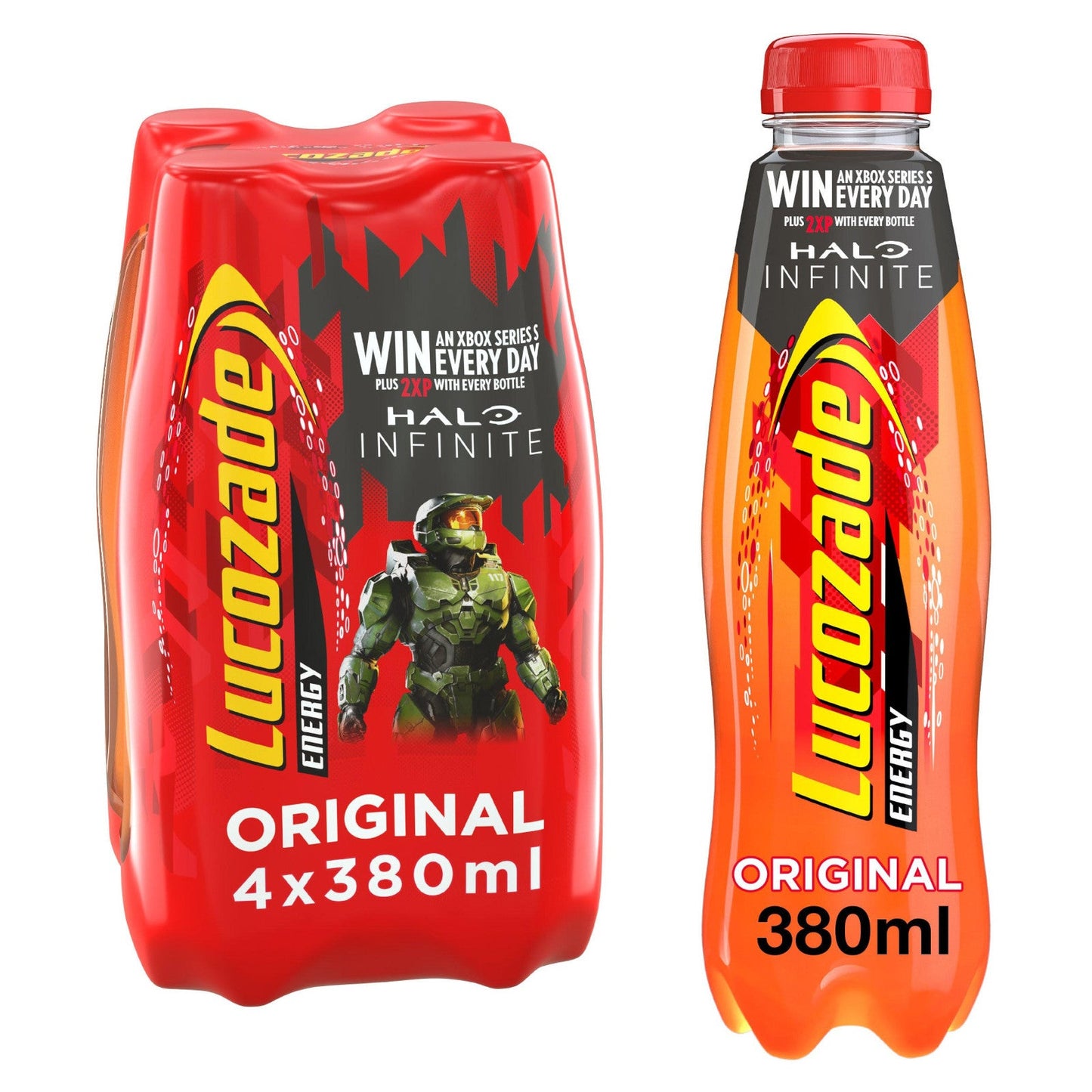 Lucozade Energy Drink Original 380ml (Box of 24)