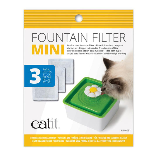 Catit Mini Flower Fountain Dual Action Replacement Filters Pack of 3