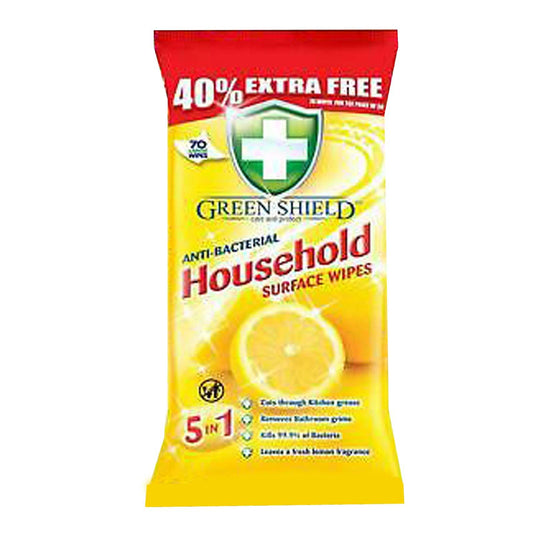 Greenshield Antibac Household Surface Wipes 70'S