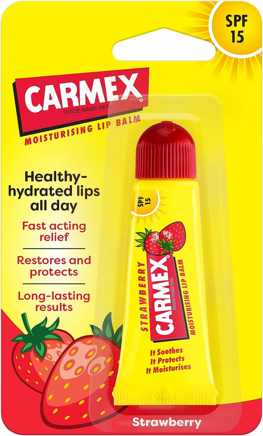 Carmex Strawberry Lip Balm Tube 10g