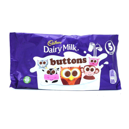 Cadbury Buttons 70g (16 Packs of 5, Total 80)