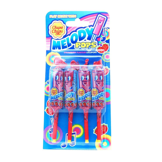 Chupa Chups Melody Pops 60g (36 Packs of 4, Total 144)