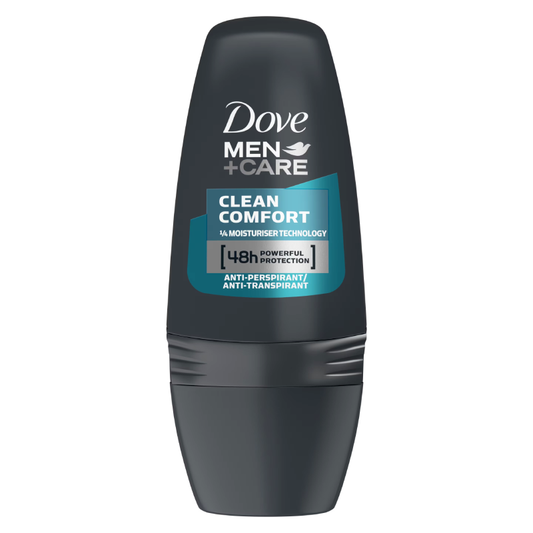 Dove For Men Deodorant Roll On Clean Comfort 50ml