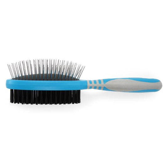 Ancol Ergo Dog Grooming Double Sided 2 in 1 Brush