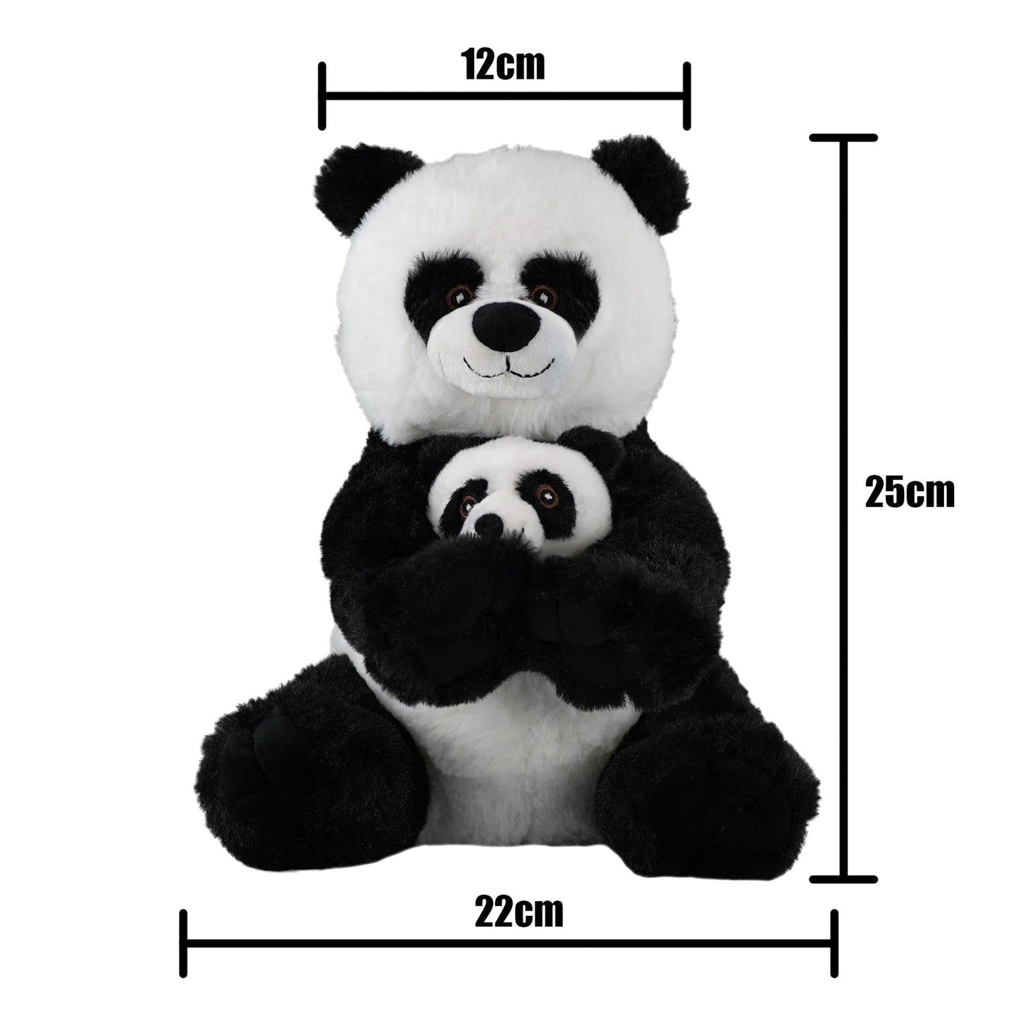 Super Soft Mommy & Baby Panda Plush Toy