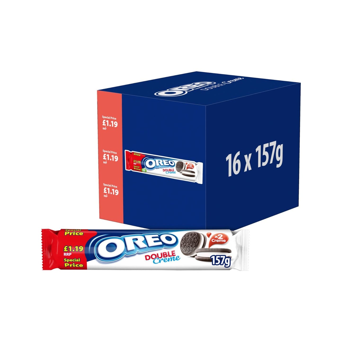 Oreo Biscuits Double Cream Pmp 1.19 (Box of 16)