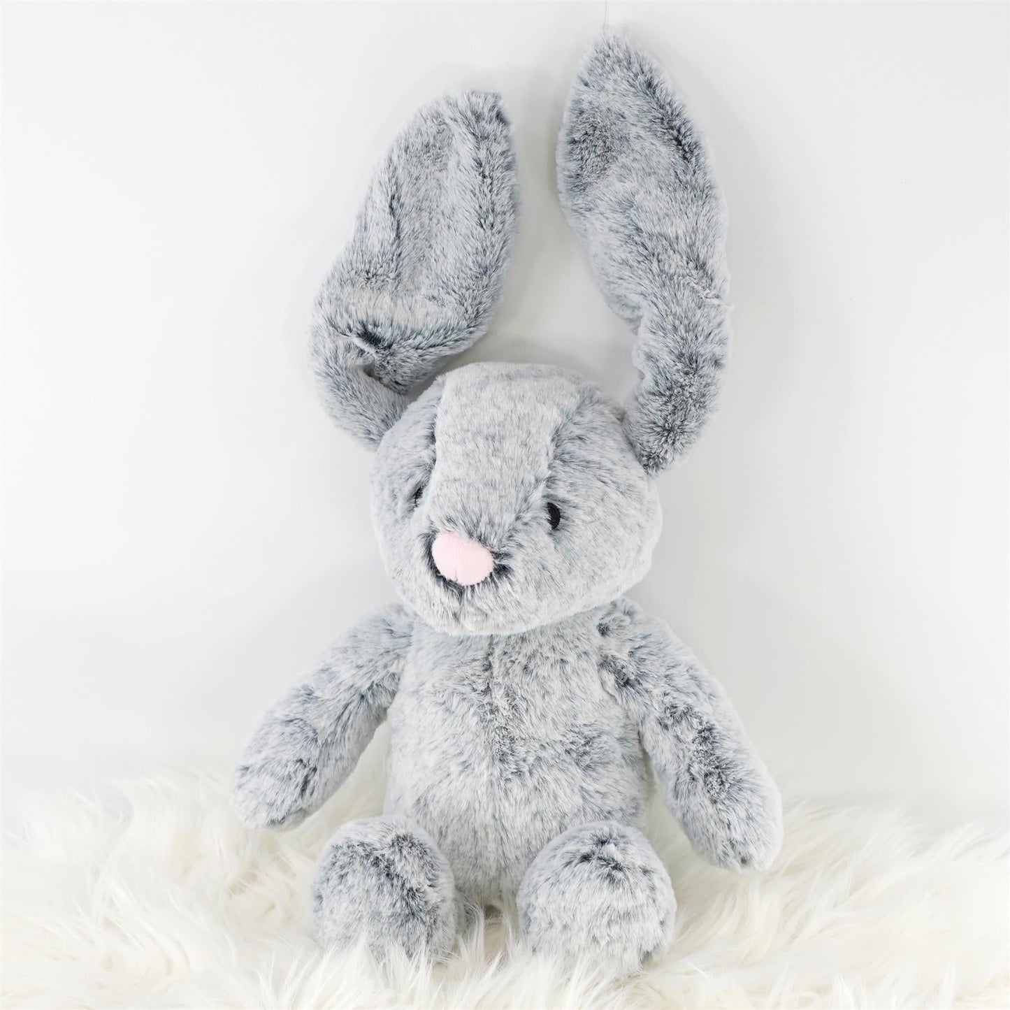 10" Plush Super Soft Grey Rabbit Cuddly Toy