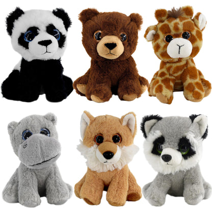 Set of 6 Soft Plush Animals Toys