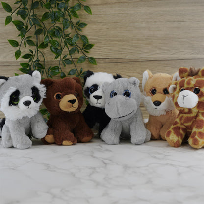 Set of 6 Soft Plush Animals Toys