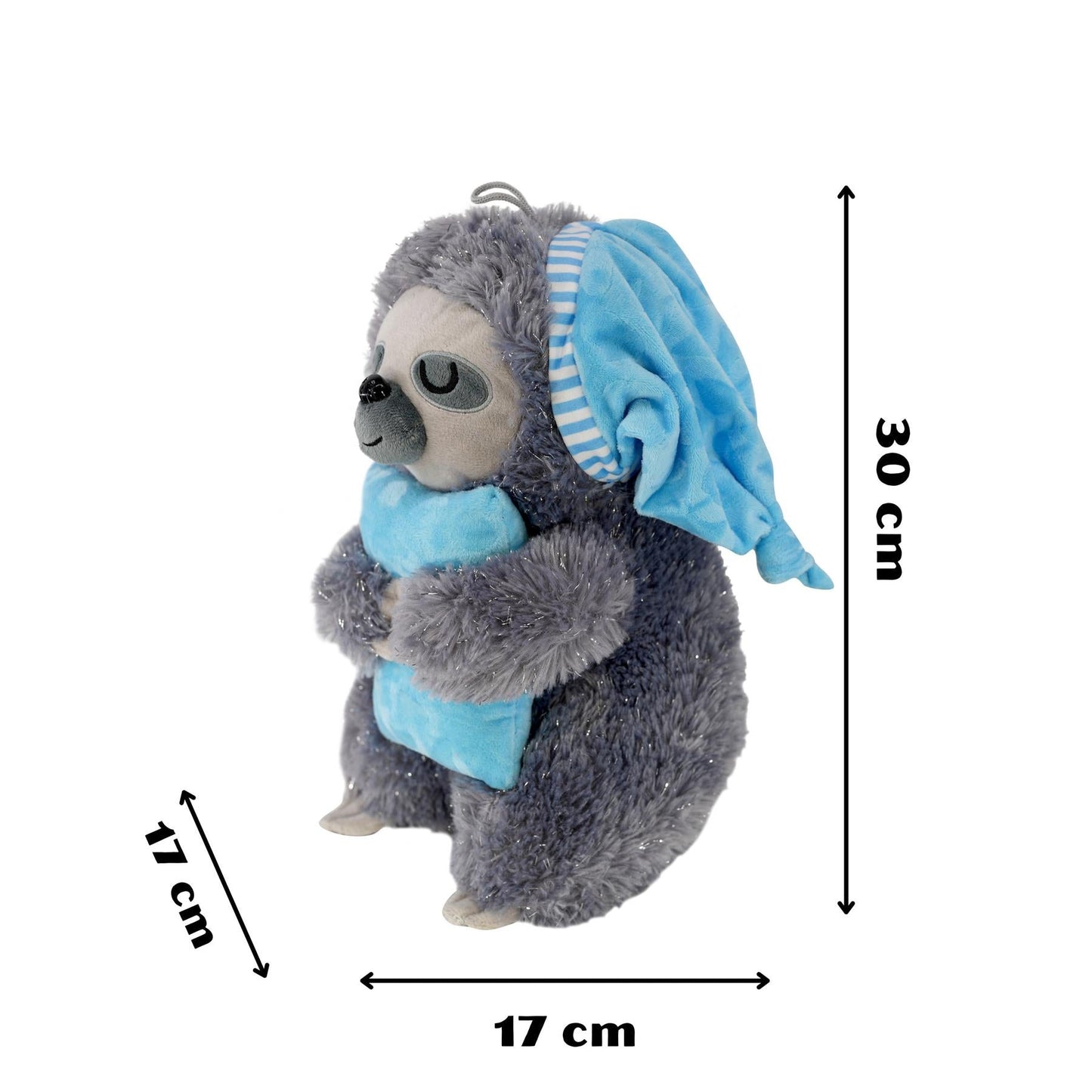 Sloth Plush Toy Stuffed Animal  Baby Gift Blue